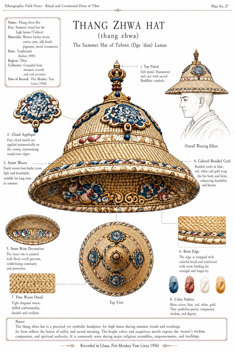 藏式礼帽民族志图版