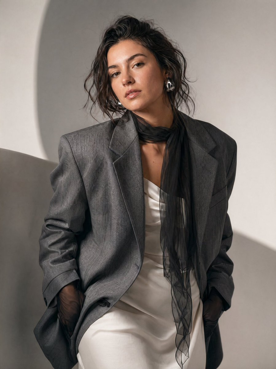 高级时装编辑人像提示词