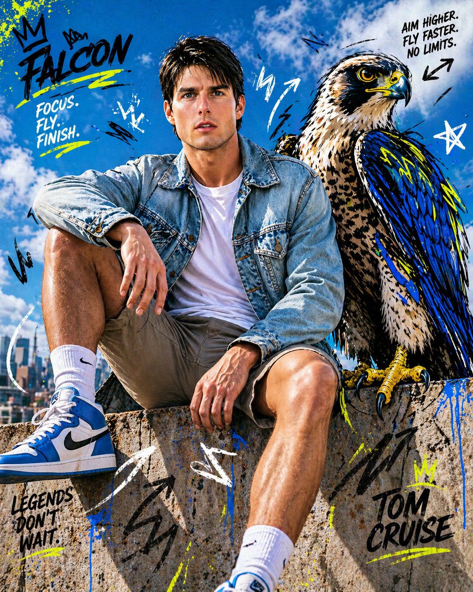 融合卡通角色的混合媒介时尚大片