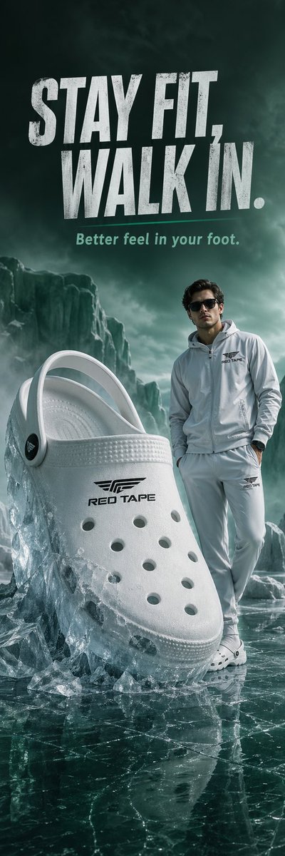 创意鞋履概念广告