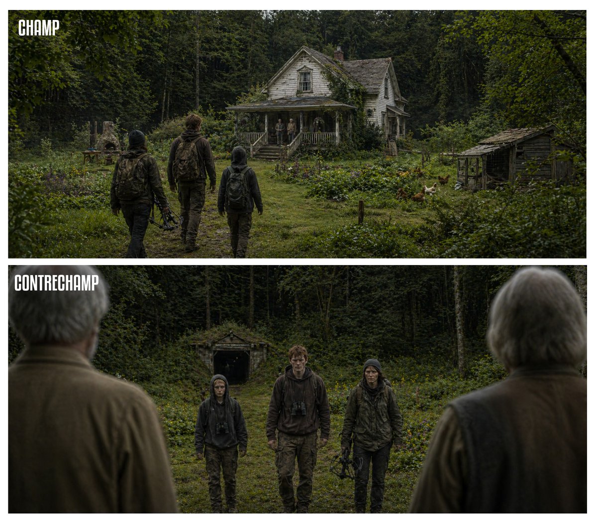 电影级正反打双联画