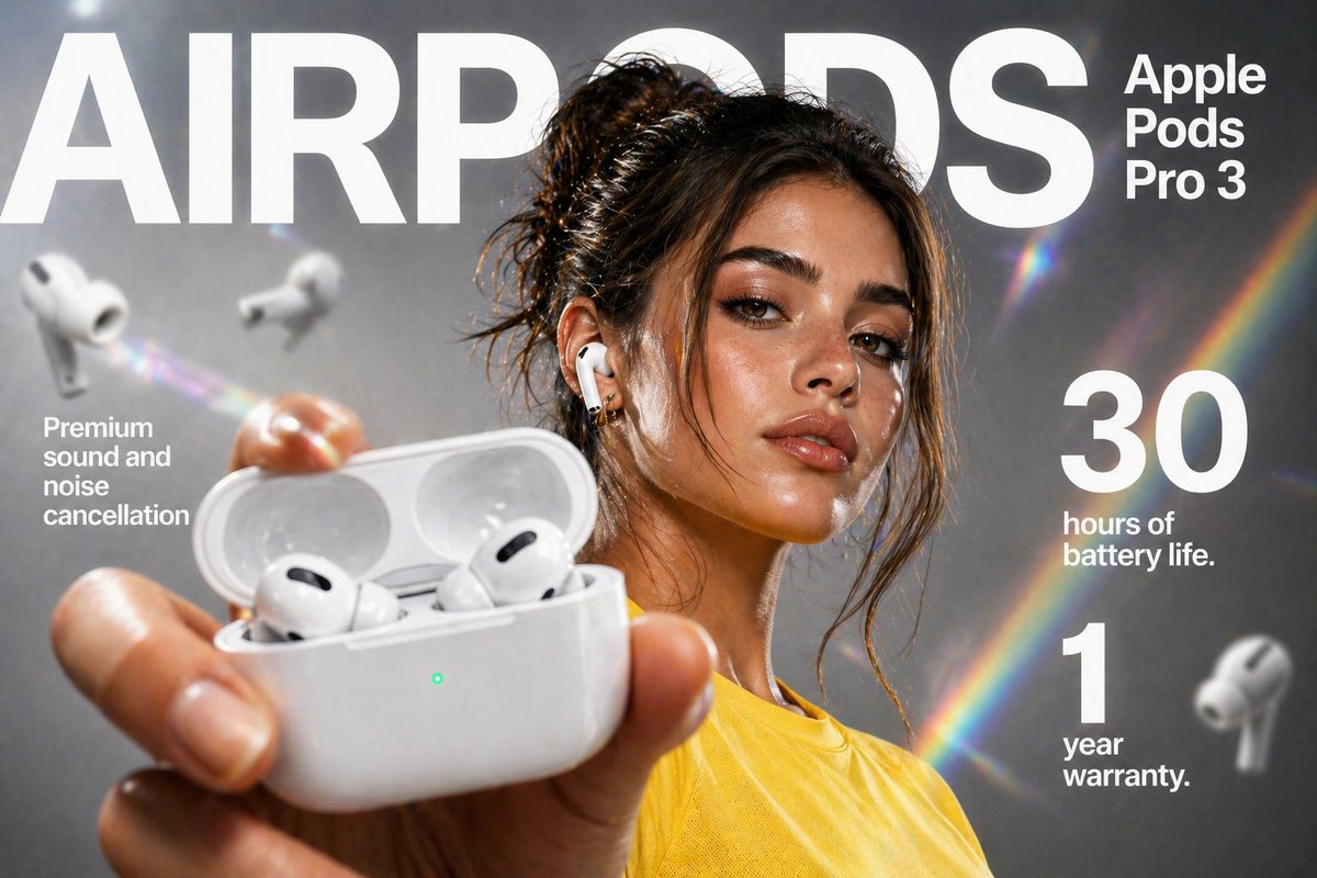 无线耳机电商信息图