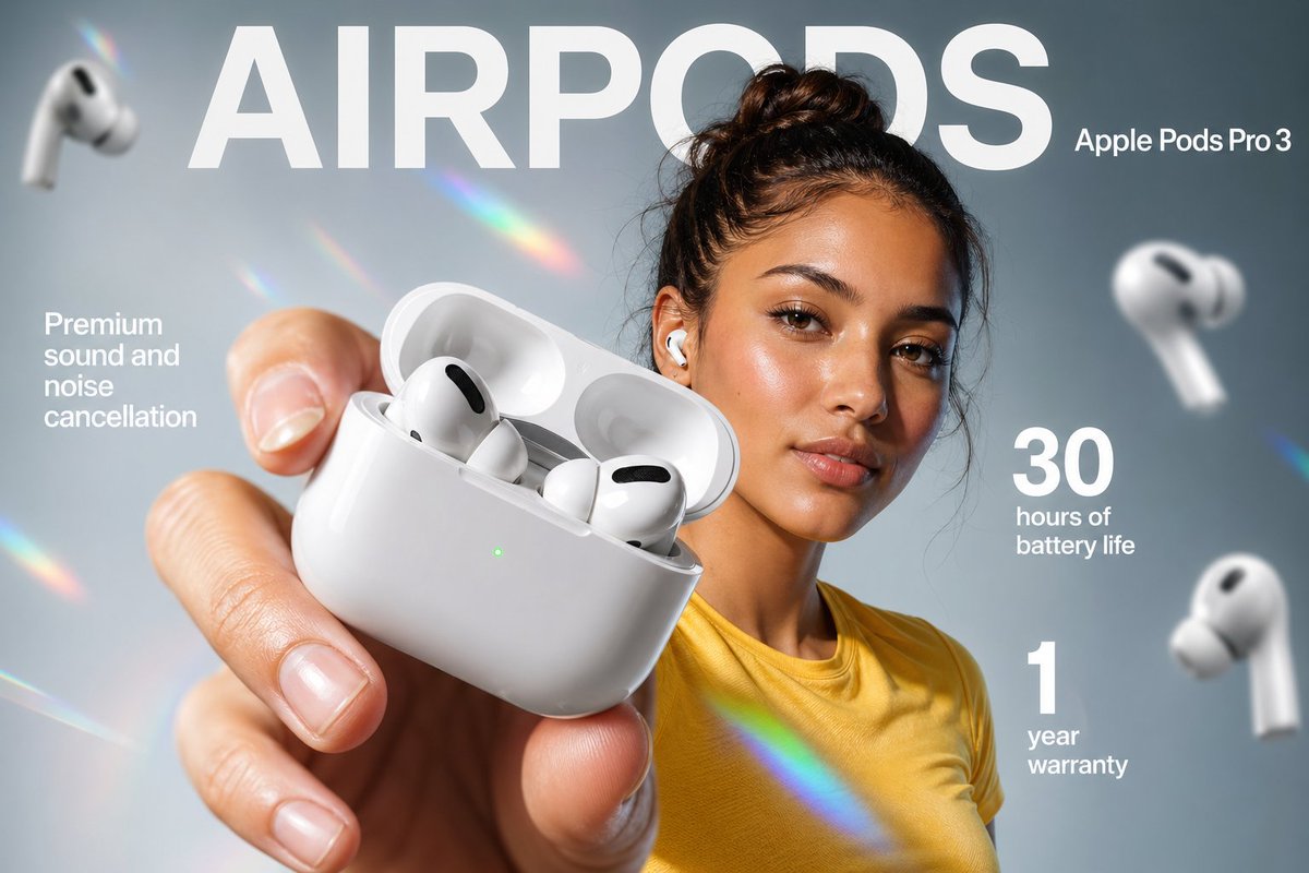 无线耳机电商信息图