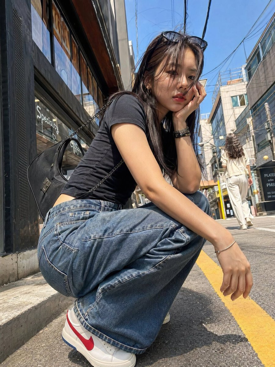 韩国女孩街头摄影