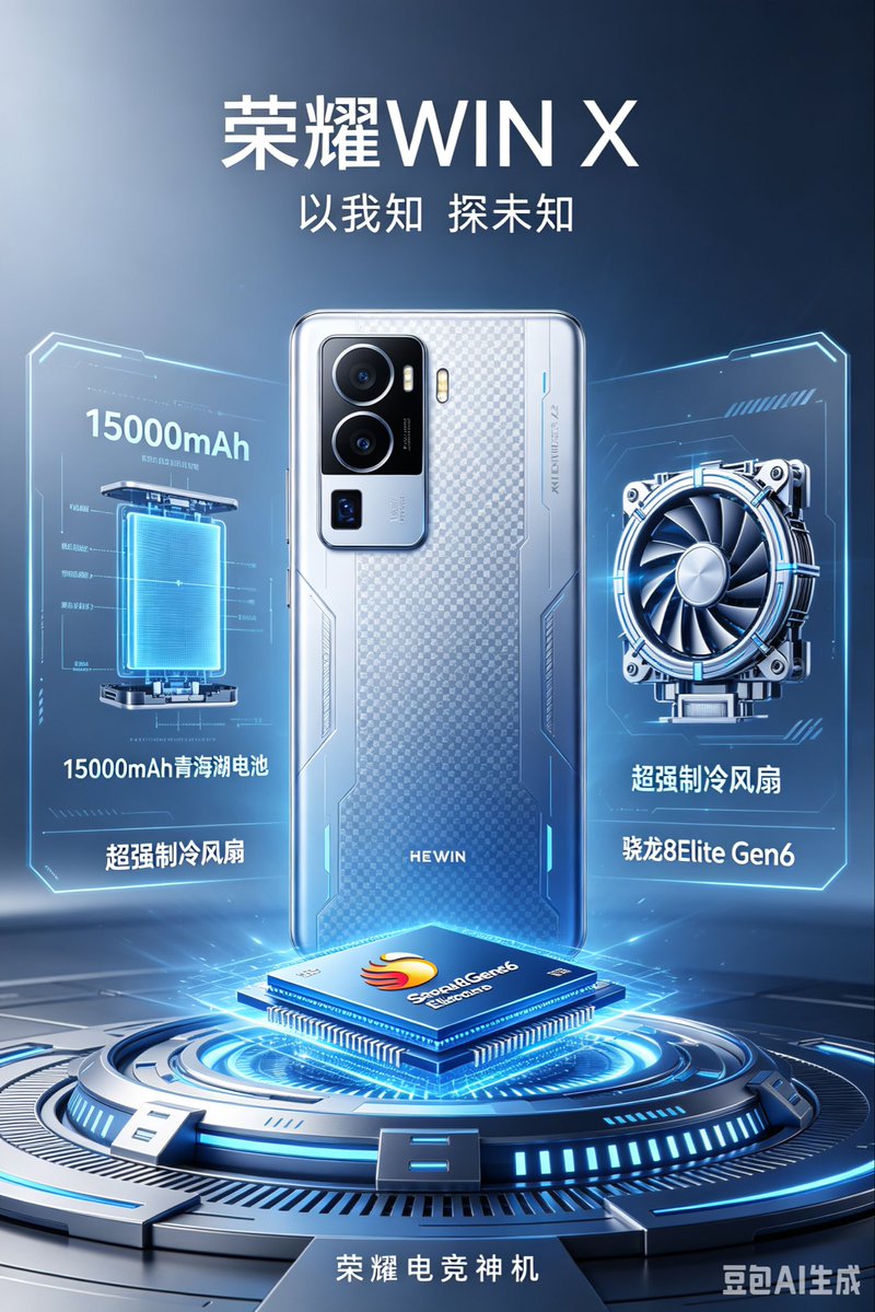 未来感游戏手机发布海报