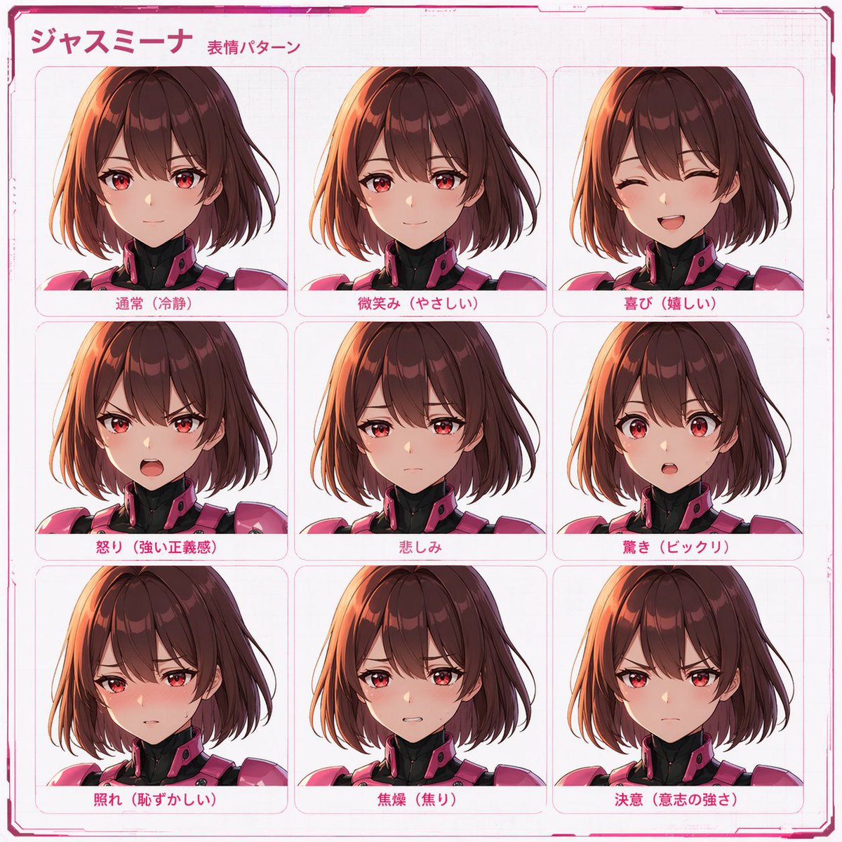 机器人女孩参考图