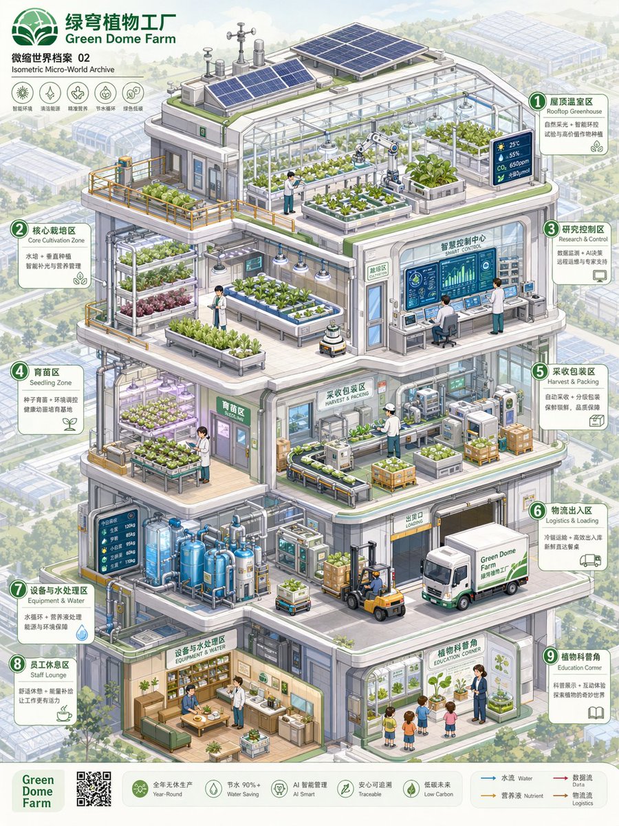 等轴测微观世界剖面档案