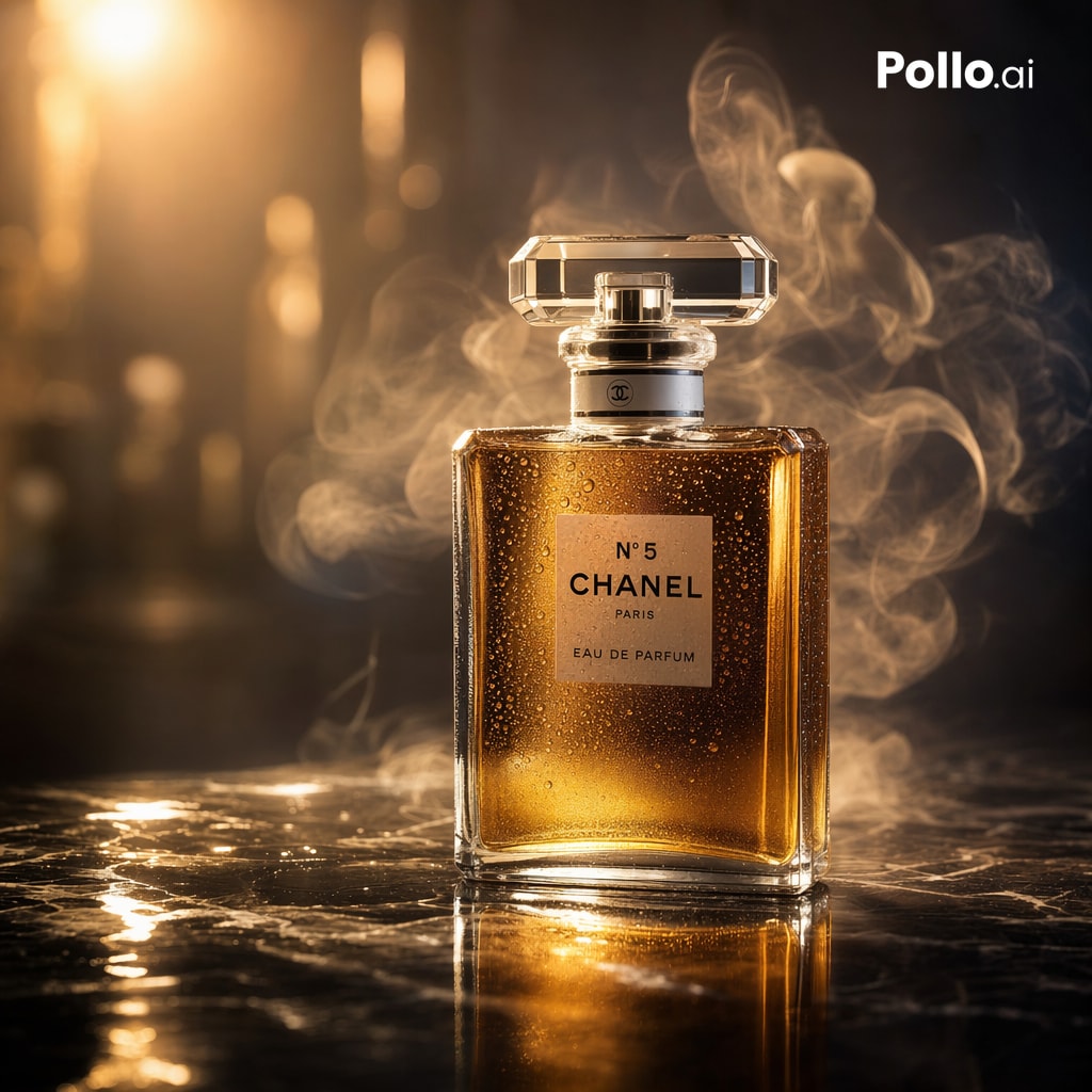 奢华琥珀香水广告