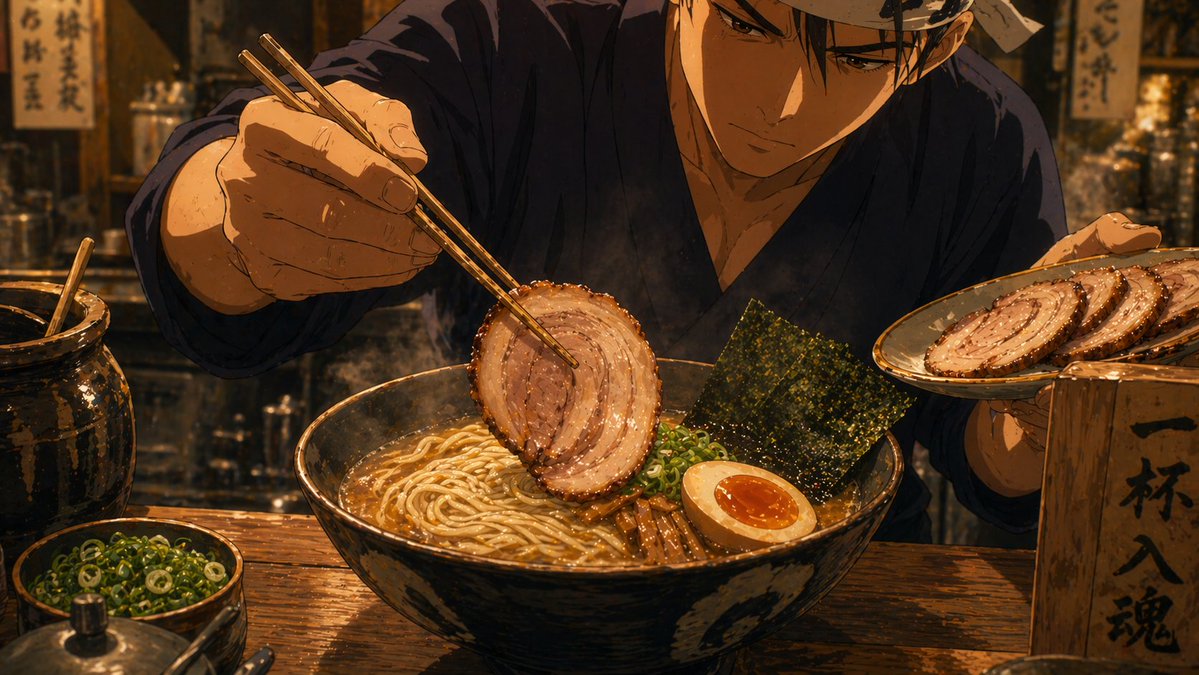 动漫美食：豚骨汤底