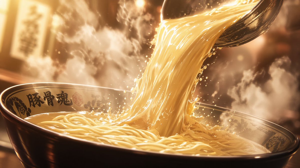 动漫美食：豚骨汤底