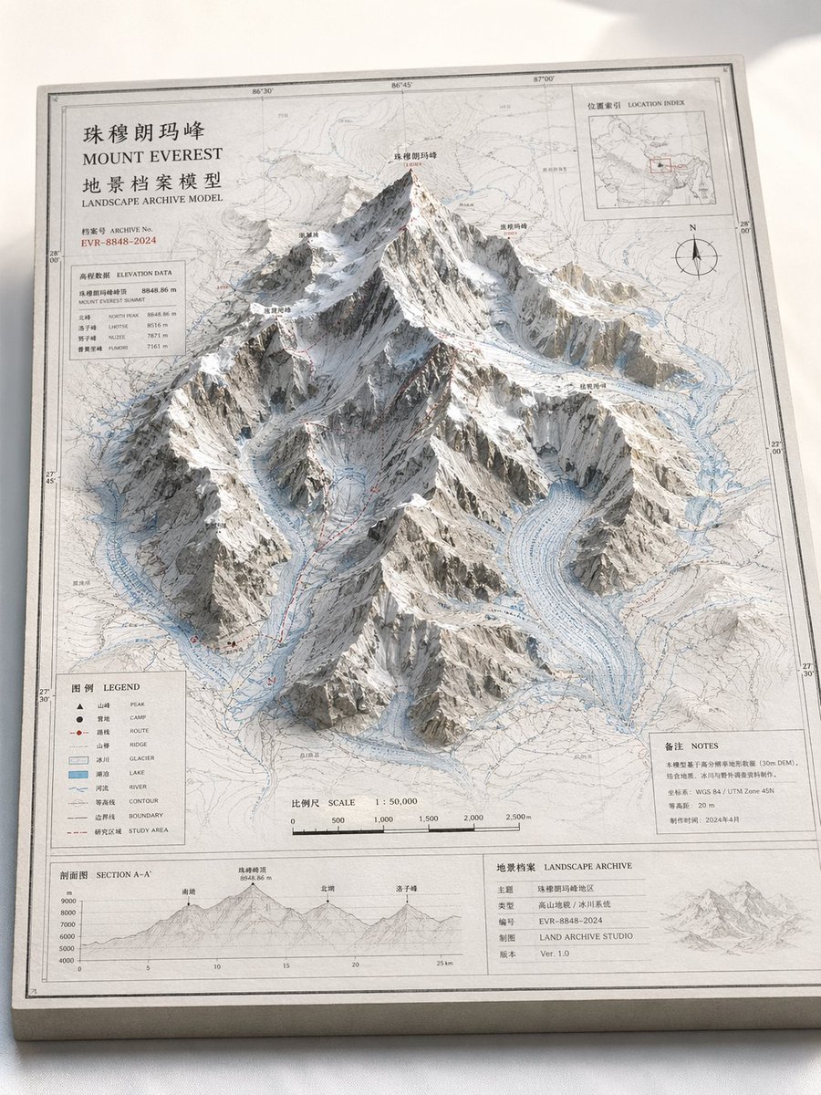 景观档案模型模板