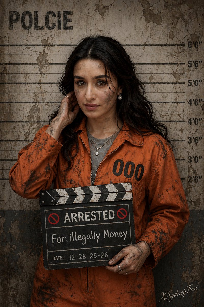 写实风格囚犯入狱照肖像