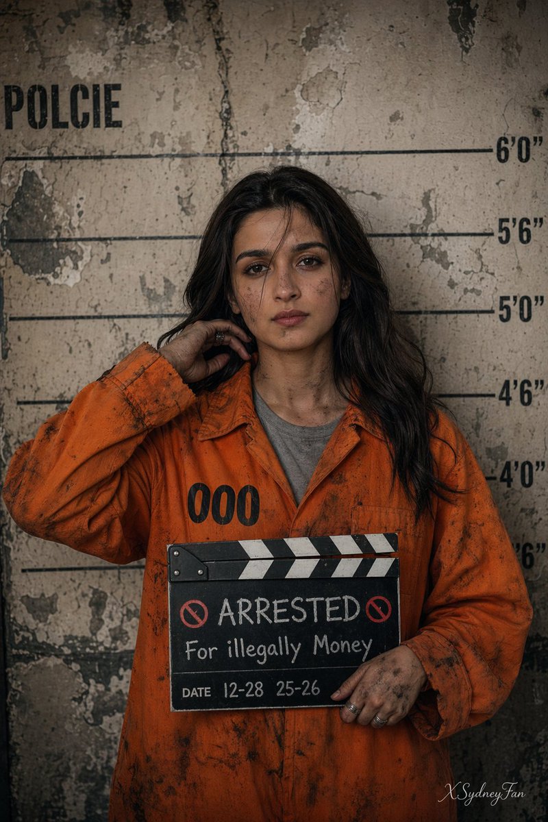 写实风格囚犯入狱照肖像