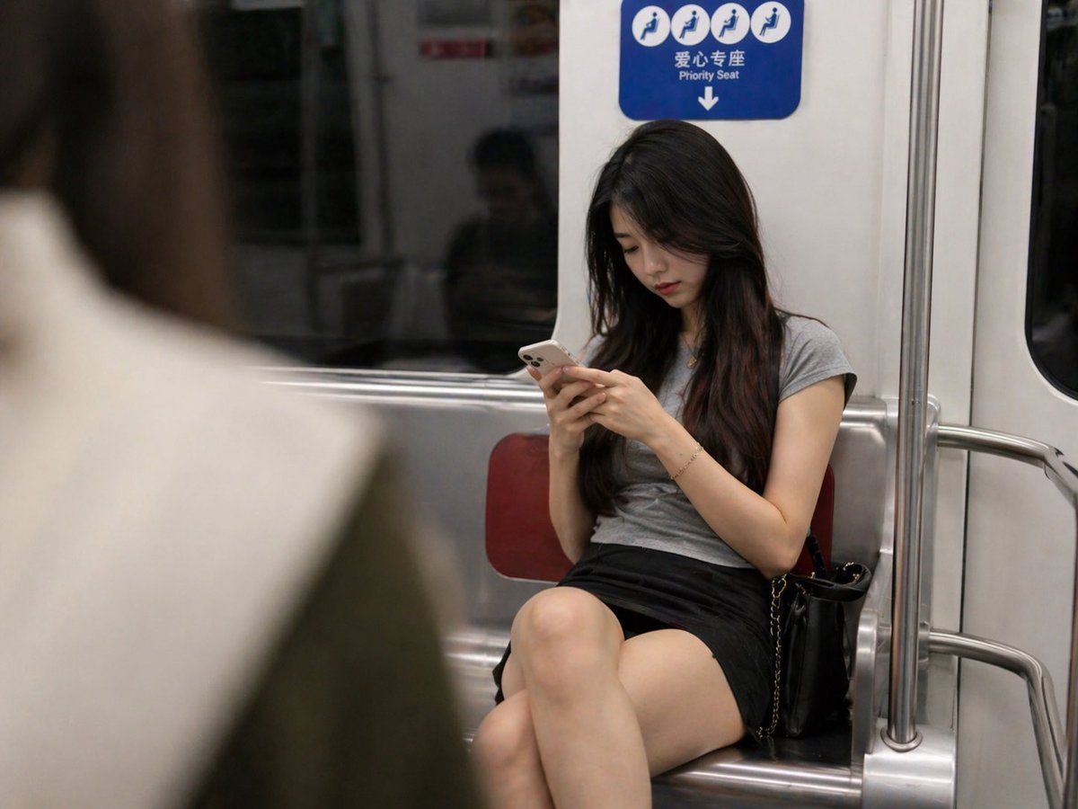 地铁抓拍照片提示词