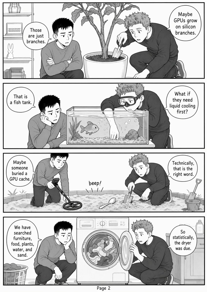 有趣的 GPU 搜索漫画页面