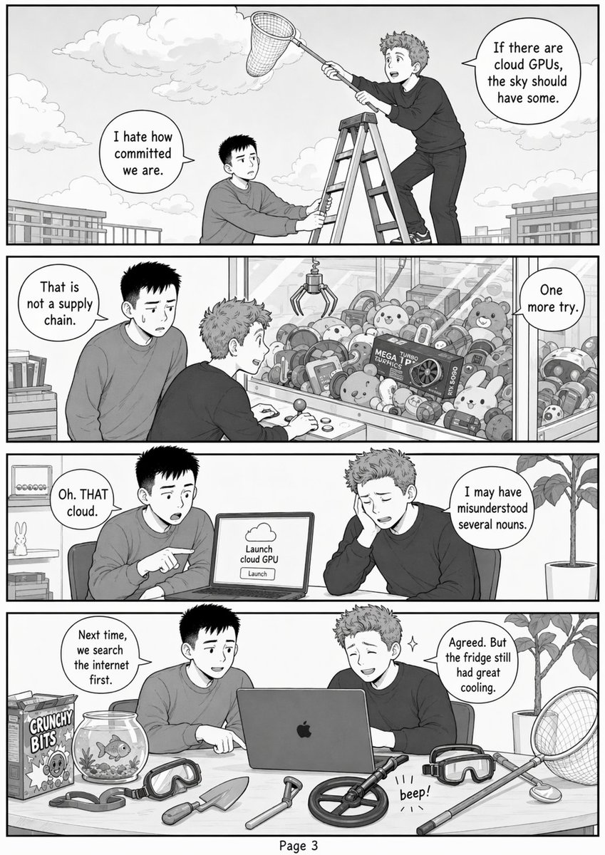 有趣的 GPU 搜索漫画页面