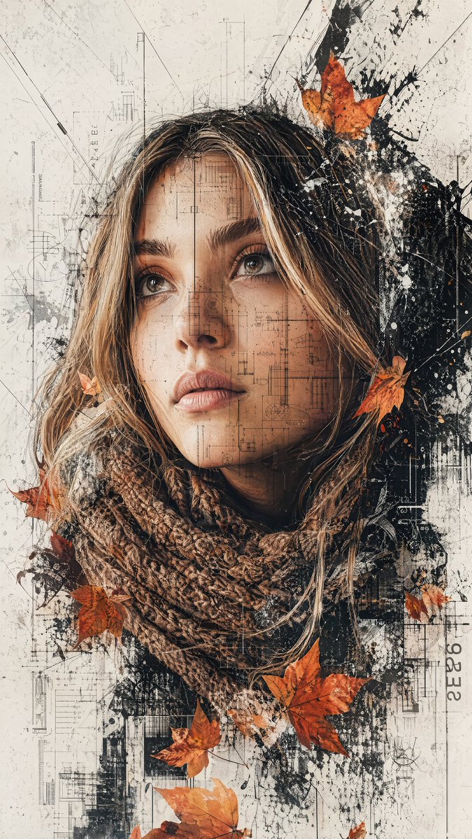 多媒体拼贴时尚肖像