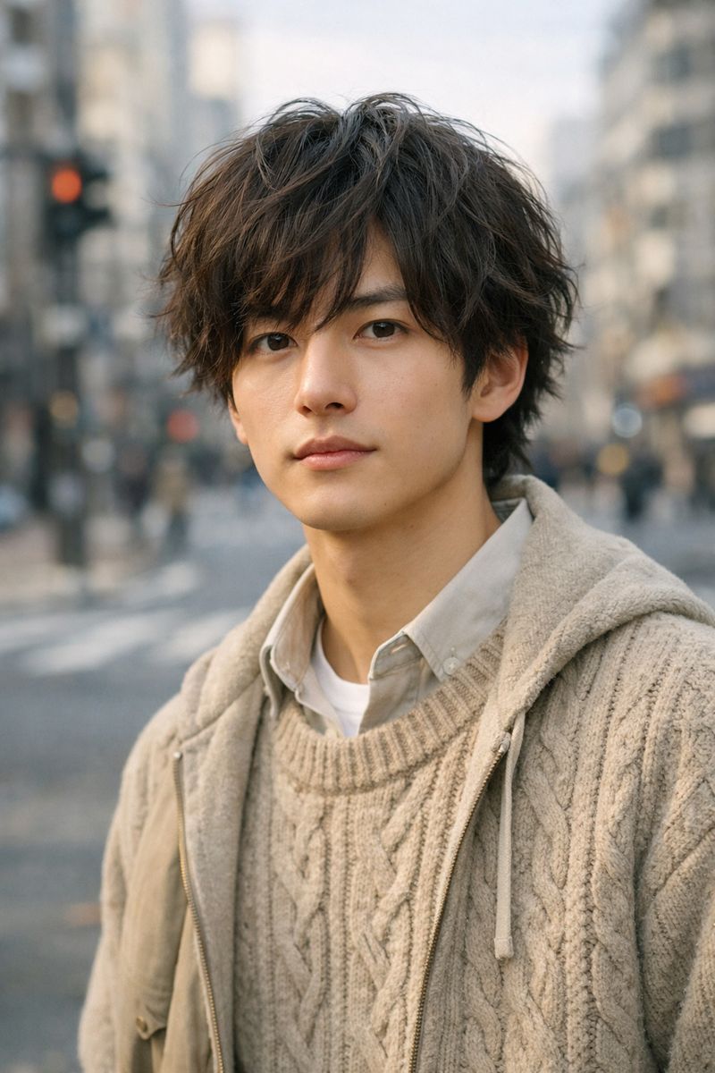 天桥上的都市男装肖像