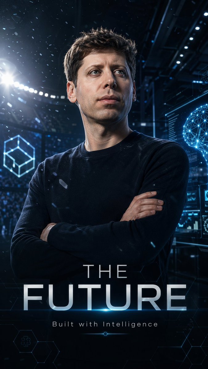 未来感 AI 体育海报