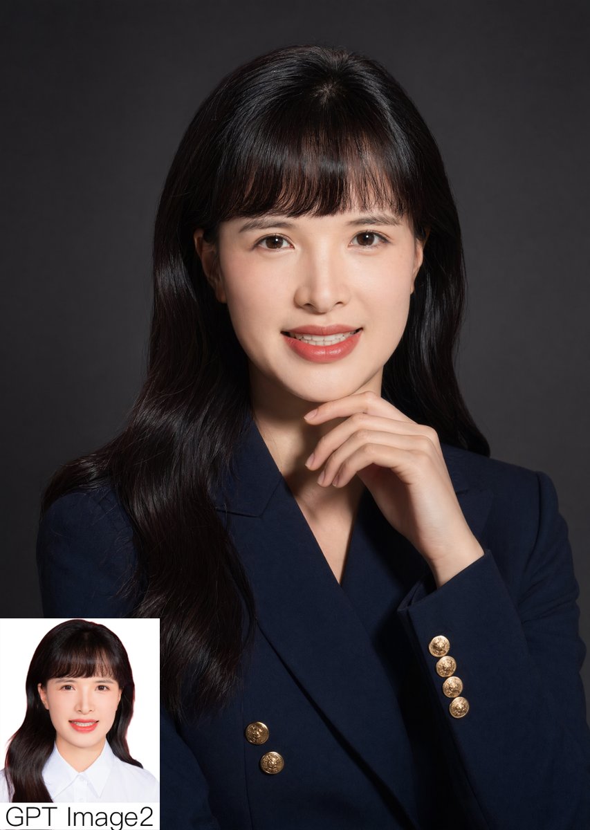 带嵌入式对比图的商务肖像摄影