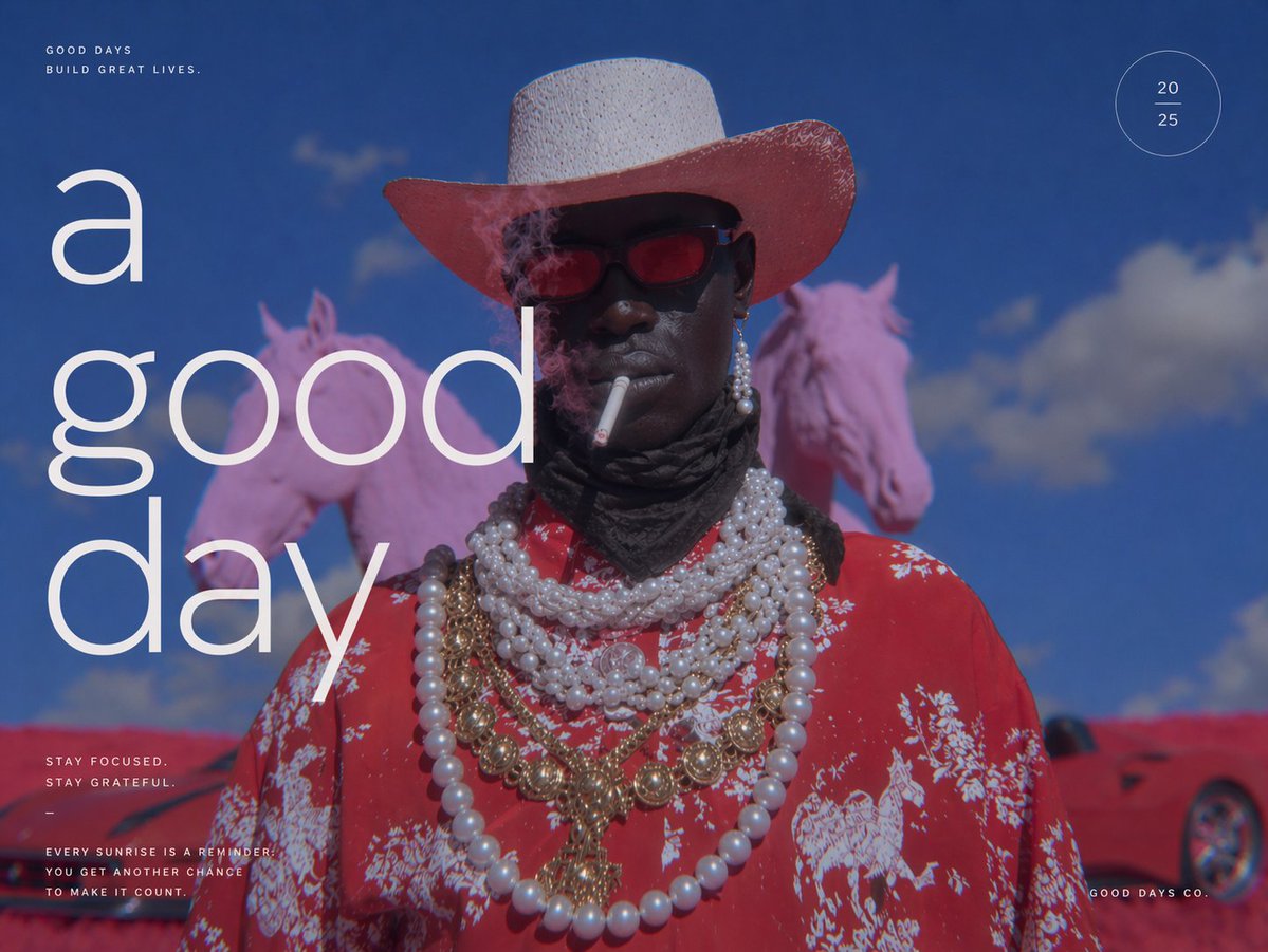 超现实牛仔时尚肖像