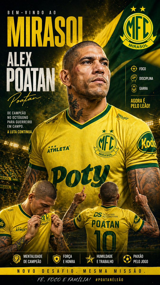 Mirassol FC 球员签约官宣海报