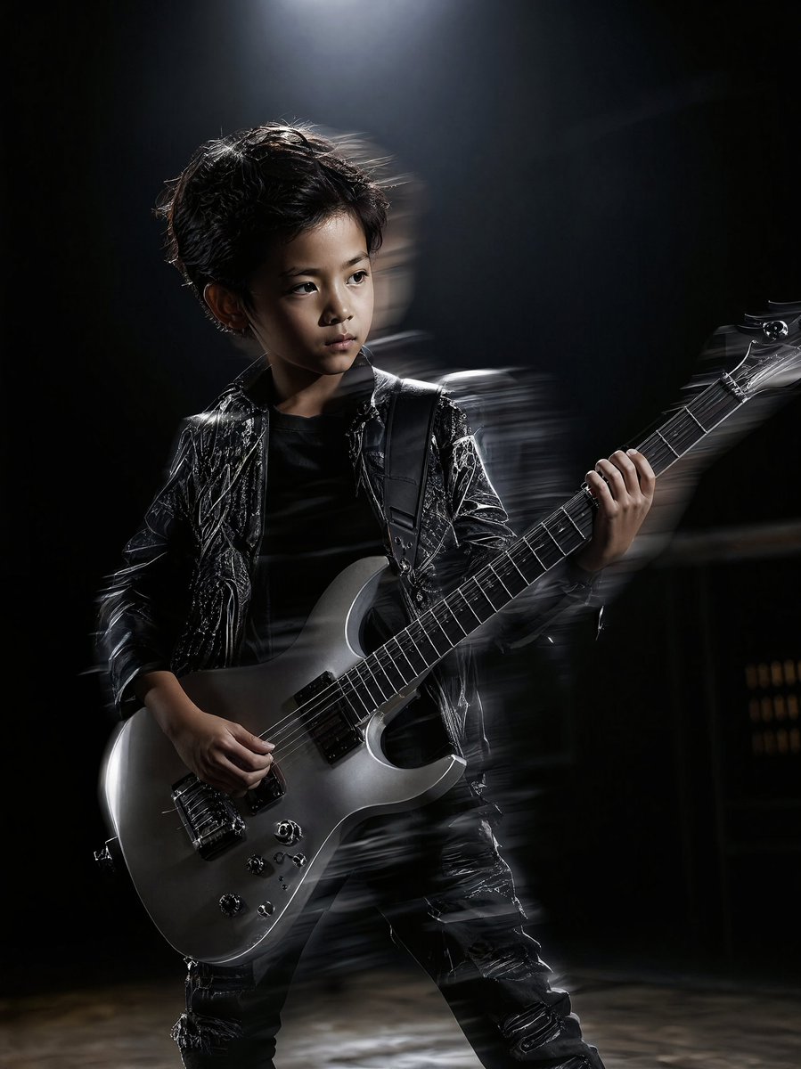 忧郁吉他手肖像