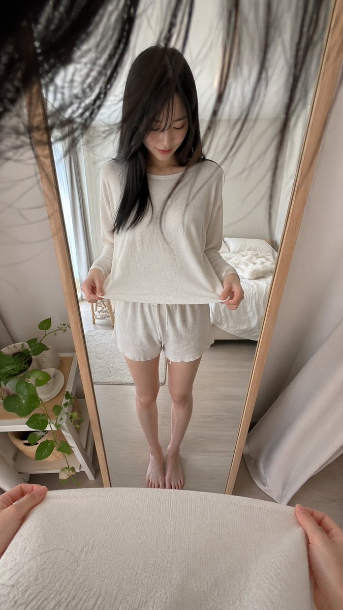 第一人称镜面卧室照片