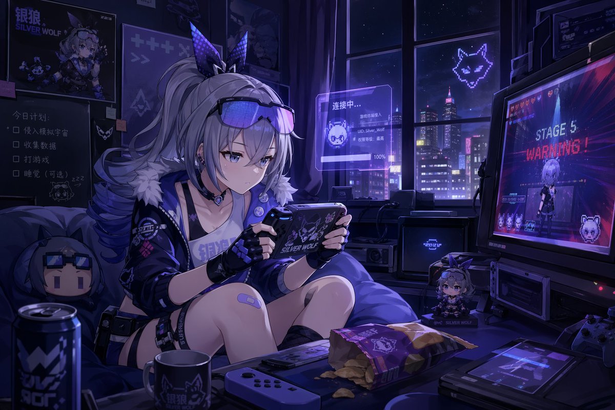 Silver Wolf 游戏角色艺术