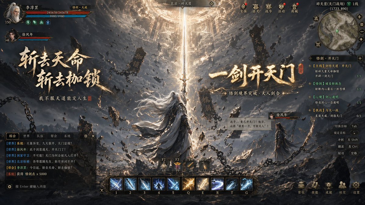 武侠 MMORPG 游戏截图