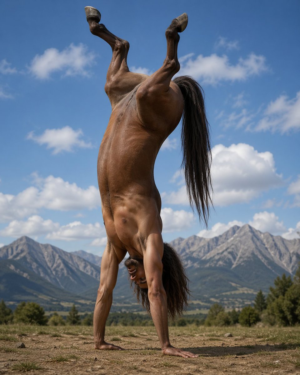 用于 GPT Image 2 的半人马倒立提示词