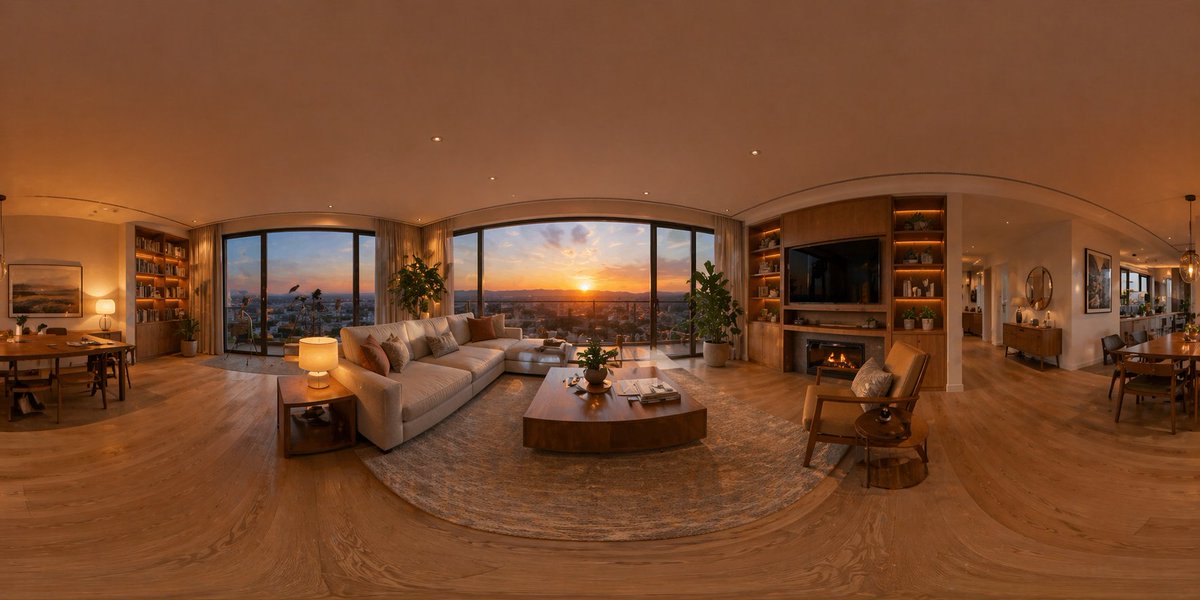 360 度全景图像模板