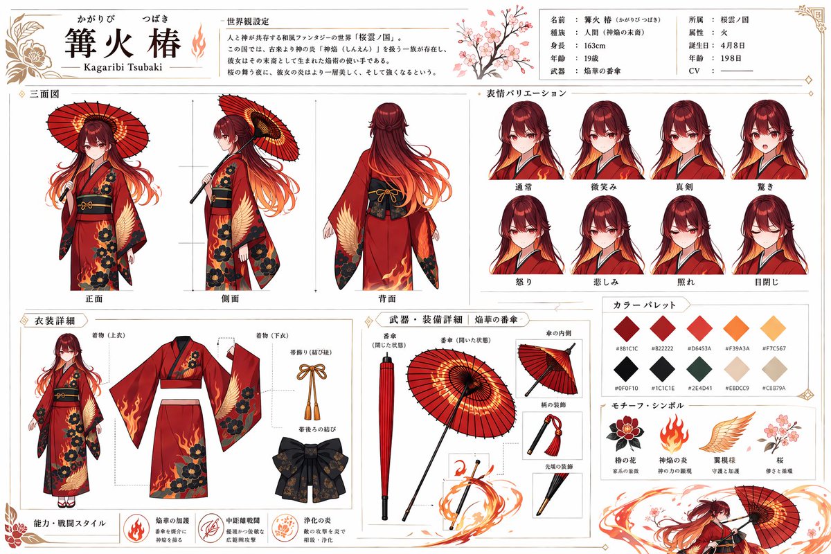 动漫角色设定集生成器