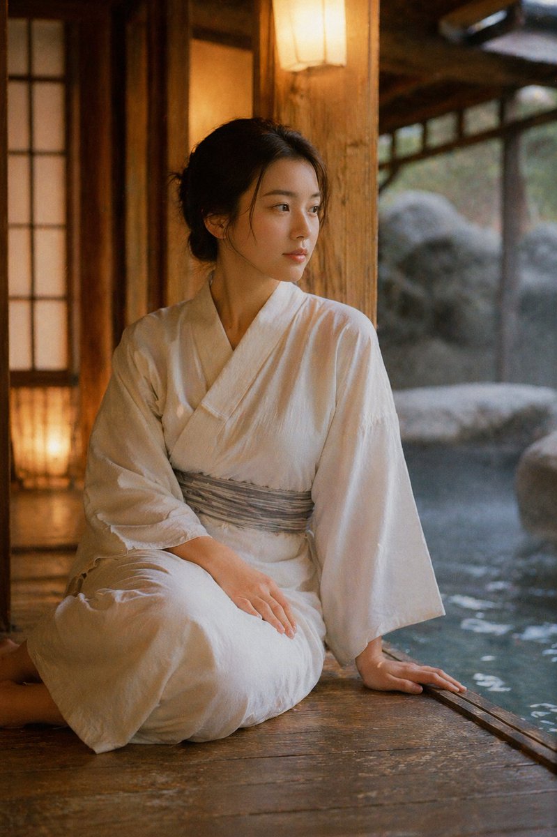 复古日式温泉摄影