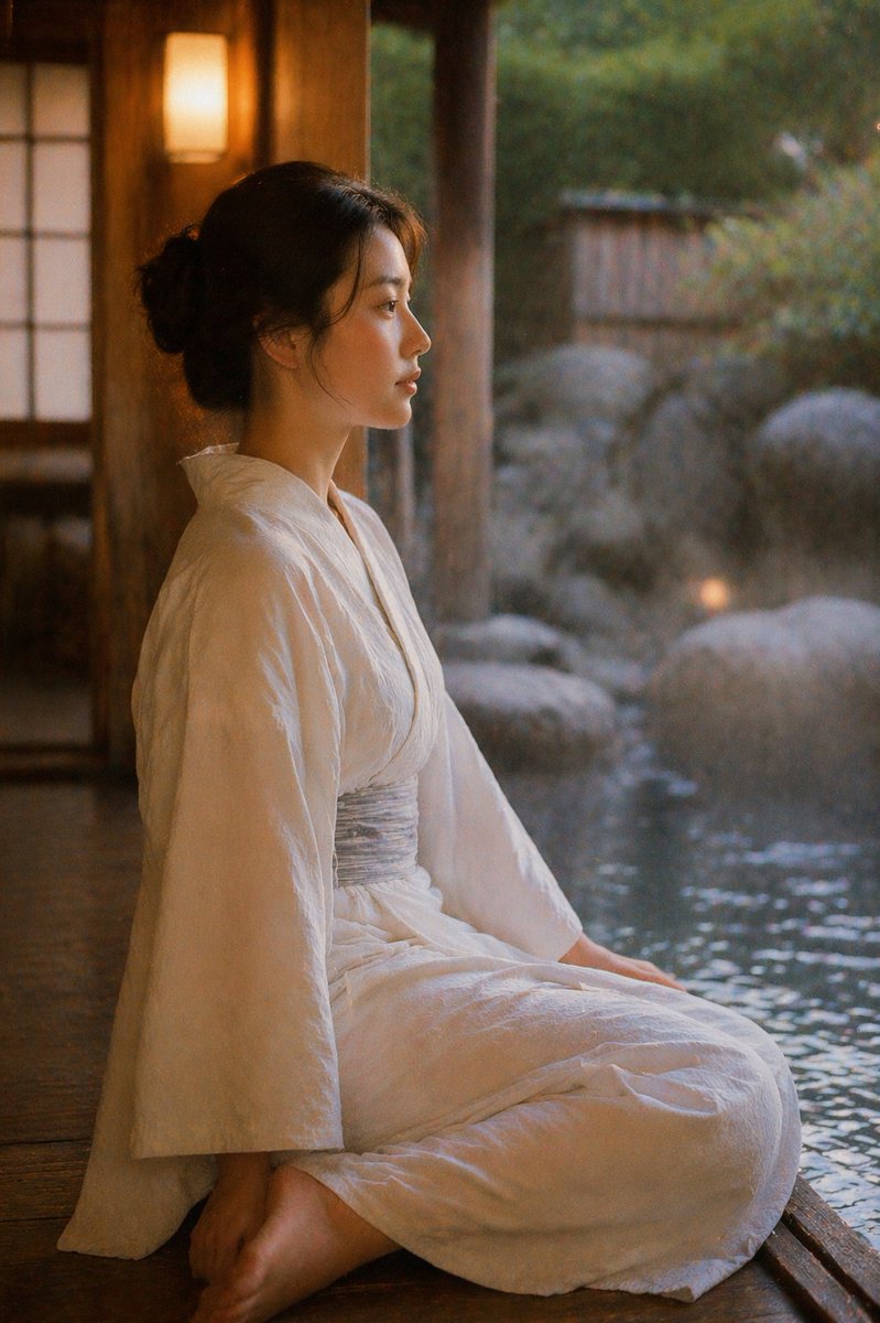 复古日式温泉摄影