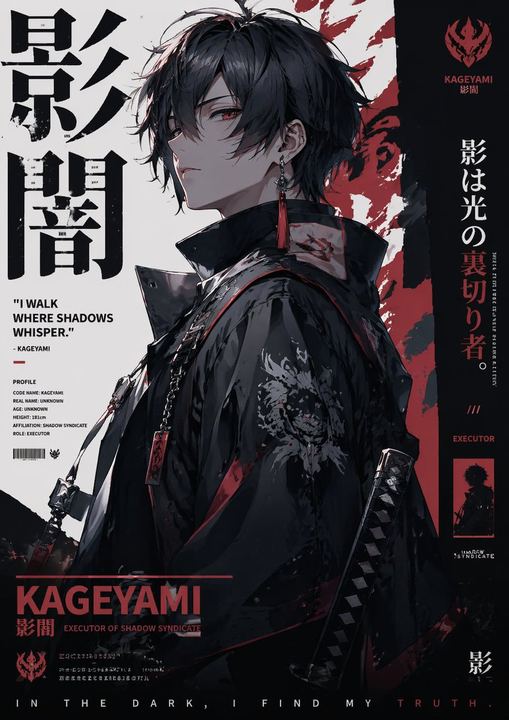 海报风格动漫角色艺术