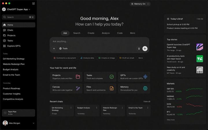 ChatGPT 界面截图