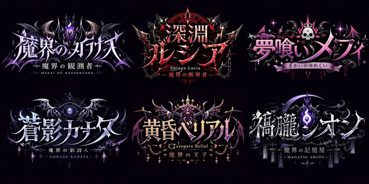 哥特风 VTuber Logo 网格