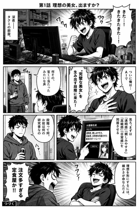 四格漫画页面生成器