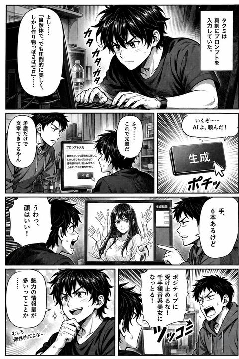 AI 绘画漫画页面