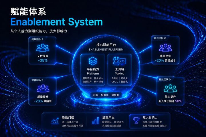 未来感企业赋能信息图
