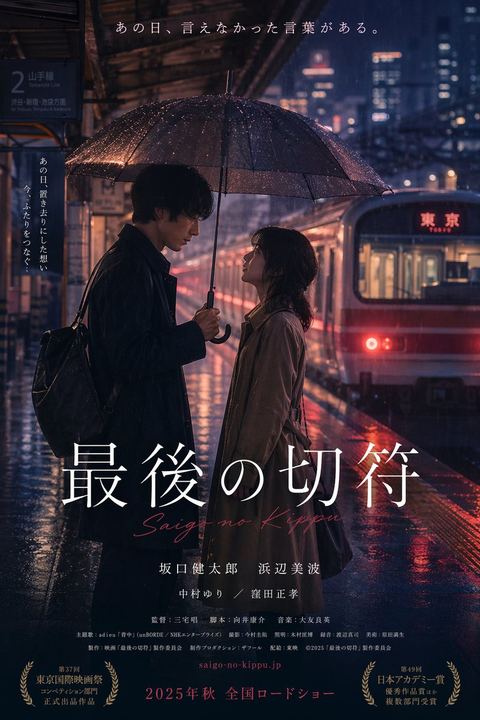 Cinematic Japanese Romance Movie Poster