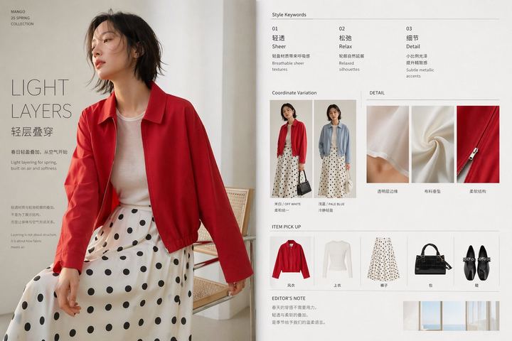 极简春季时尚编辑项目