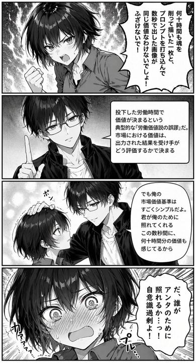 四格浪漫喜剧漫画页面