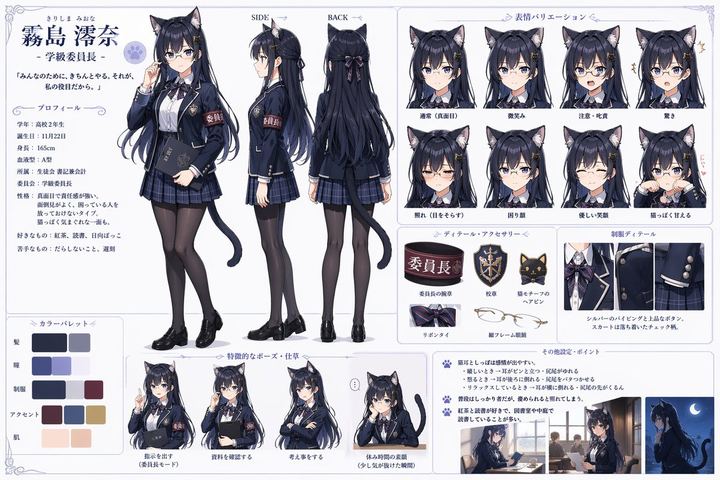 猫耳学生会役員キャラクター設定資料集