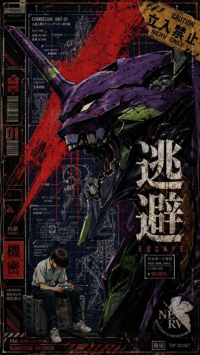 硬核风格 Evangelion Unit-01 海报