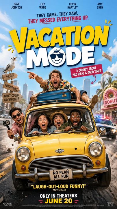 混乱公路旅行喜剧海报