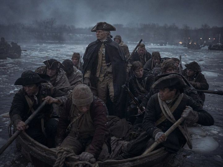 华盛顿横渡风格冬季船景