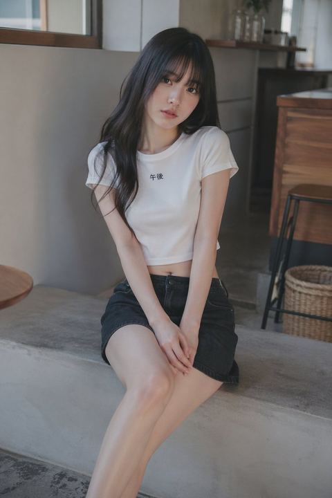 咖啡馆柔光年轻女性肖像