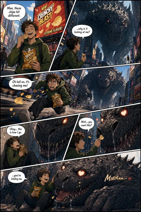 美式漫画条漫模板